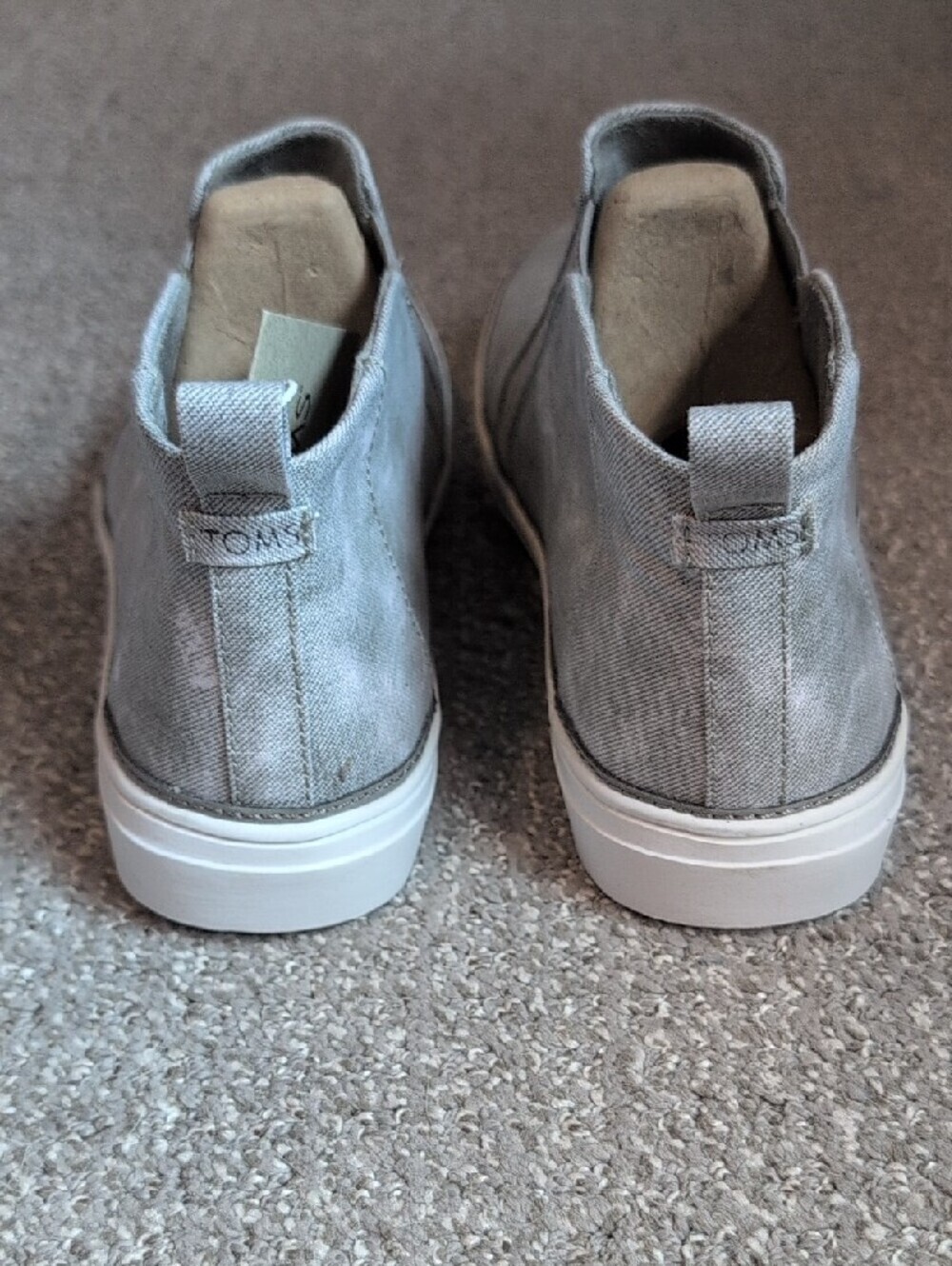 Toms Womens Bryce Gray Canvas Chukka-Style Bryce Sneaker NWT - Picture 11 of 12